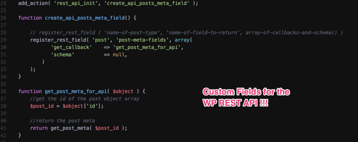 Getting Post Meta for the WP REST API