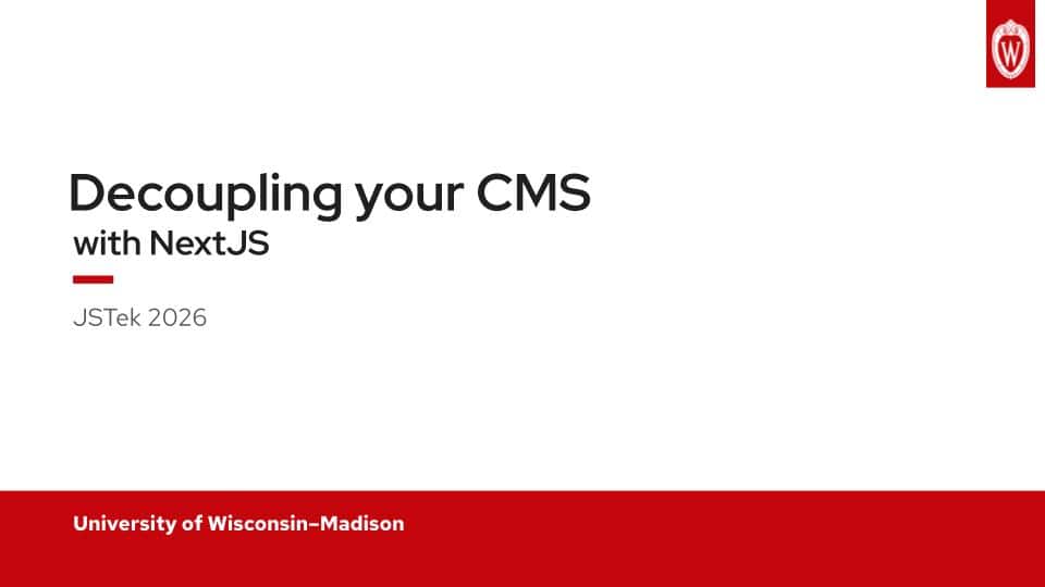 Decoupling your CMS with NextJS